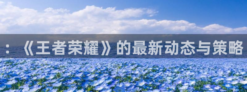 欧博娱乐app下载：：《王者荣耀》的最新动态与策略